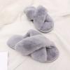 Fashion 2024 Winter Women Home Indoor Casual Slippers Female Flip Flops Fluffy Shoes Cross Design Slides Ladies Soft Warm Plush Slipper