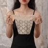 Clip On Lace Overlay Corset Korean Insert Wrap Strapless Bra Wrap Women Tube Tops Chest Piece Cover