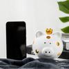 Ceramic Crown Pig Piggy Bank Golden Dot Cartoon Pig Coin Money Bank