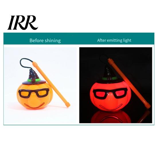 Kids Halloween Decorative Lamp Pumpkin Lantern, LED Light Up Handheld Lamp, Battery Portable Operated Plastic Lantern for Kids, Holiday Party Decor