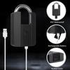 Heavy Duty Fingerprint Padlock with APP Waterproof Smart Lock with Key for Warehouse Fence Outdoor