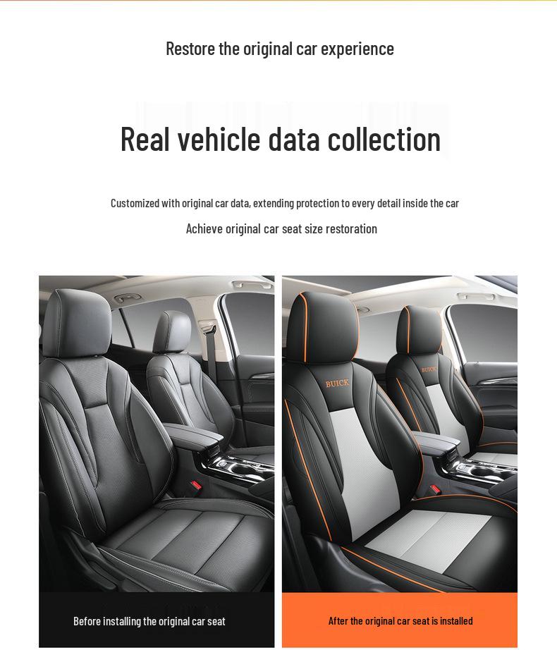 Buick Envision S Leather Car Seat Cushion - Universal Fit for All Seasons, 5-Seater