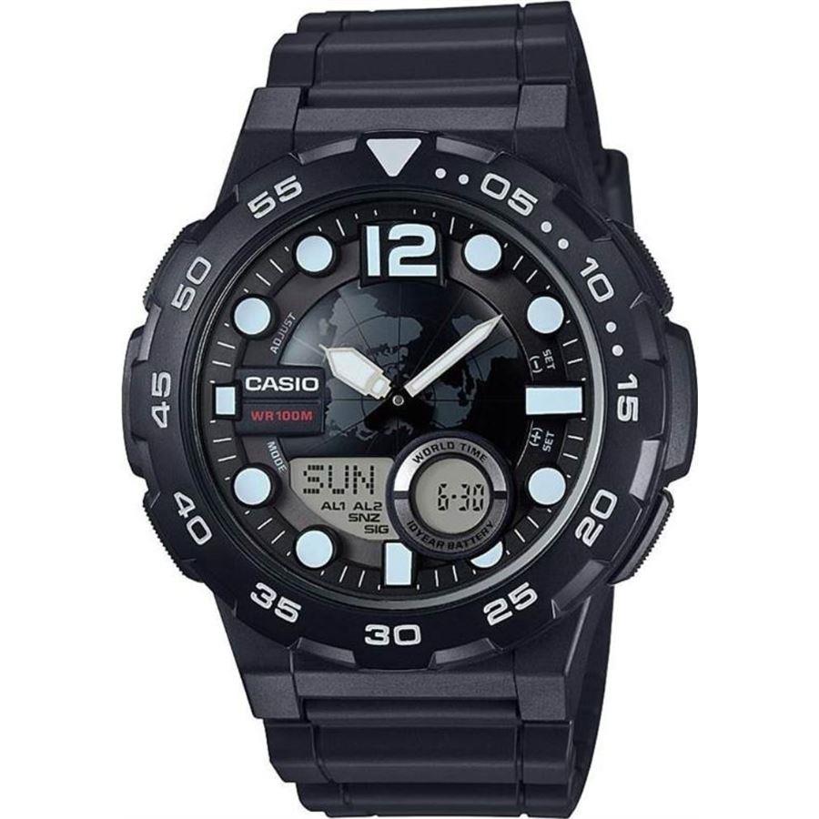 Casio AEQ-100W-1AVDF Аналоговые цифровые мужские часы