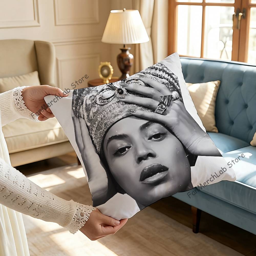 BBeyonce COWBOY CARTER Pillow Case Plush Fabric Soft Pillowcase Double Sided Print Sofa Cushion Cover Throw