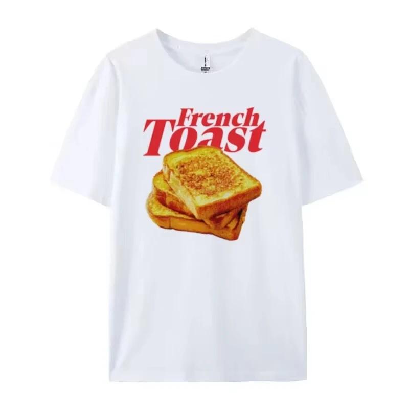 French toast graphic Tshirt casual retro breakfast Tshirt trendy streetwear top cute food TshirtUnisexs fashion clothingY2K