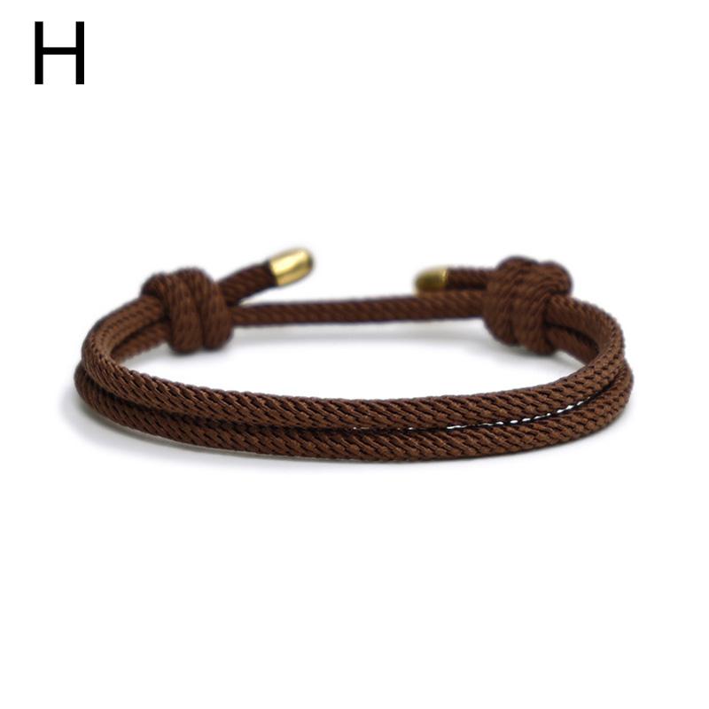 1 шт. модные регулируемые браслеты однотонные миланские веревочные браслеты ручной работы пара браслетов