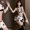 Sex Lingerie Sexy Pure Desire Bikini Three Point Cow Cosplay Uniform Seduction