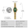 BERNY Часы женские золотые часы женские часы винтажные медные зеркальные японские кварцевые часы механизм 3ATM водонепроницаемые все из нержавеющей стали модные женские