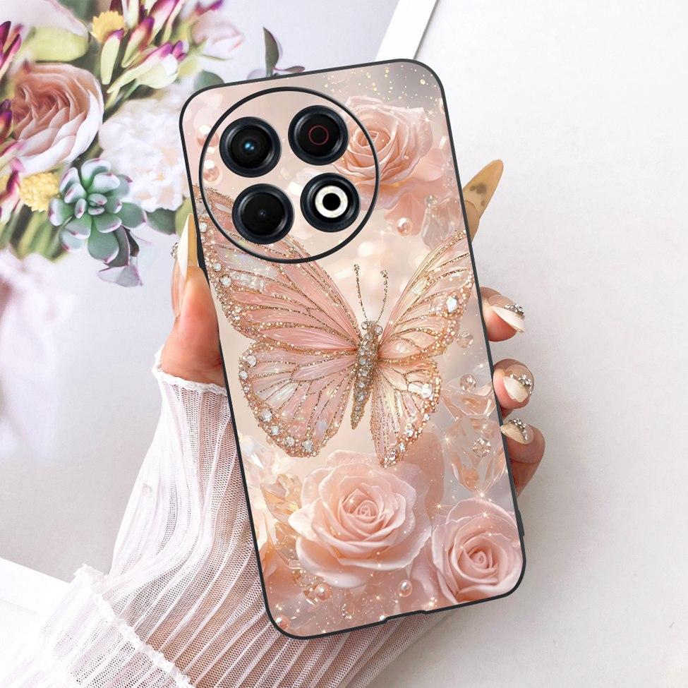Чехол для телефона Tecno Spark 30 Pro 4G Cover KL7 Роскошный Модный Милый Кот Забавный Расписной Бампер Для Tecno Spark 30 Pro 4G Корпус