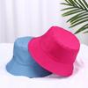 Summer Casual Cotton Sun Caps Fisherman Cap Bucket Hat Candy Color