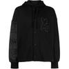 Y-3 Gfx Logo Snap Button Hoodie Men Hoodies Black IA3102