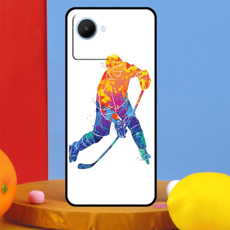 Чехол для Realme 15 Pro 13 12 11 10 14 Pro Plus C65 C67 C63 C61 C55 C51 C53 C35 C75 GT6 GT7 с изображением Хоккея
