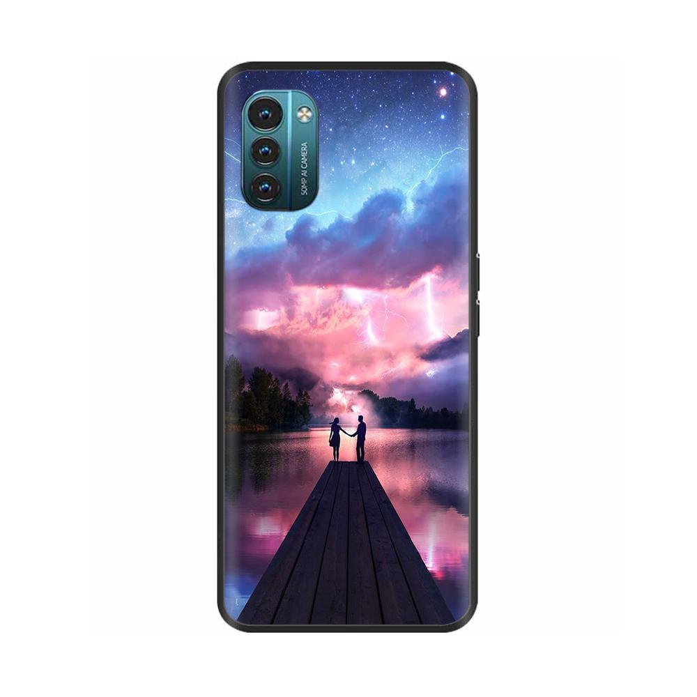 For Nokia G60 5G Case Painted Black TPU Silicone Soft Phone Cover for Nokia G60 Back Cases Bumper Shockproof Shell Cover Carcasa