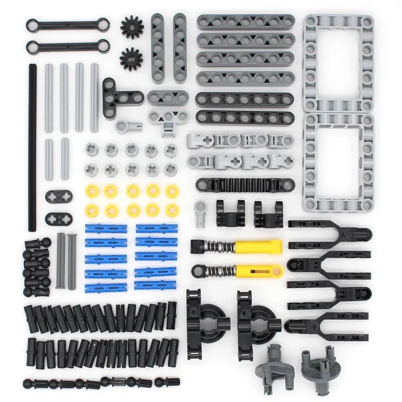 Non-Toxic Moc Building Blocks Technical Parts Pin Liftarm Studless Beam Axle Plug Connector Panel Gear Compatible Intellectual Toy