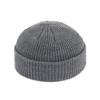 Knitted Beanie Hat Unisex Cap Fashion Hip-hop Cuffed Short Cap Bonnet Warm Ribbed Fisherman Hat