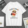 2025 Летняя детская футболка из 100% хлопка Crayon Shin-chan Y2k Уличный повседневный топ для родителей и детей Модная футболка для взрослых