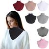 1Pc Neck Warmer Womens Turtleneck Half Top Modal Detachable False Collar Solid Color High Neck Cover