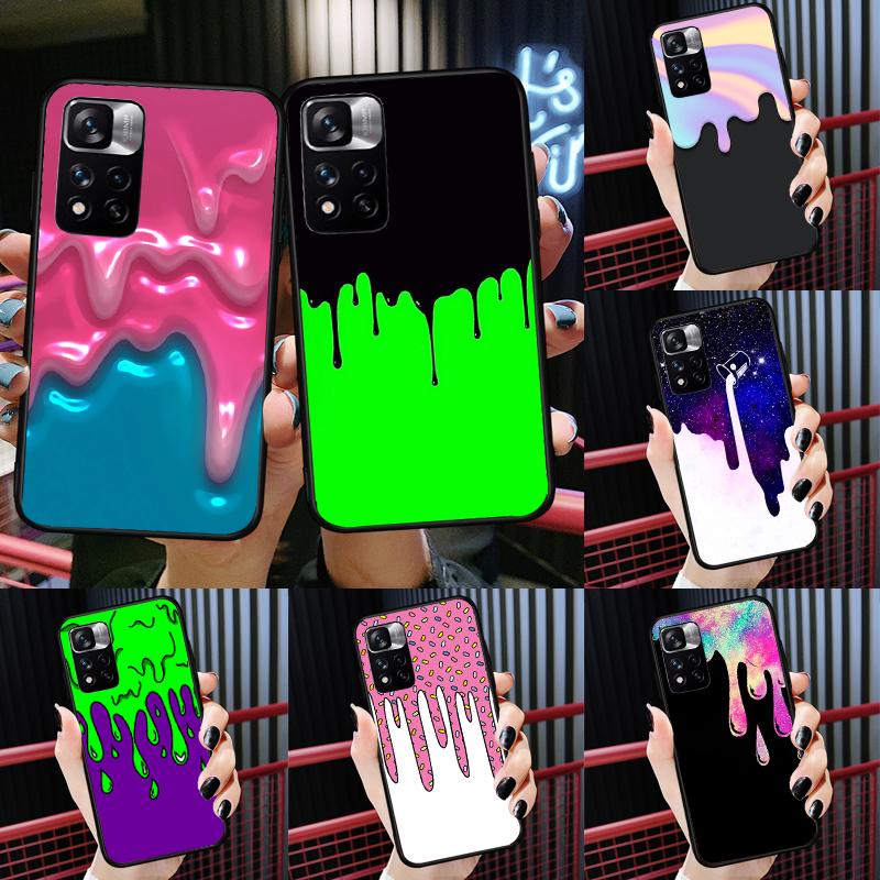 Drip Art Aesthetic Case For Xiaomi Redmi Note 13 12 11 9 10 14 Pro 9S 10S 11S 12S Redmi 14C 10C 12C 13C Cover