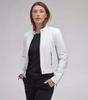 Biker Stylish Real Soft White Lambskin Leather Motorcycle Style Women's Jacket