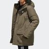 Adidas Originals Trefoil Casual Sports Windproof Warm Hooded Down Jacket Men Outerwear Brown FL1418