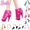 30 см Кукла Леле Барби Туфли на высоком каблуке Черные сандалии Игрушка для ролевых игр Аксессуары для девочек