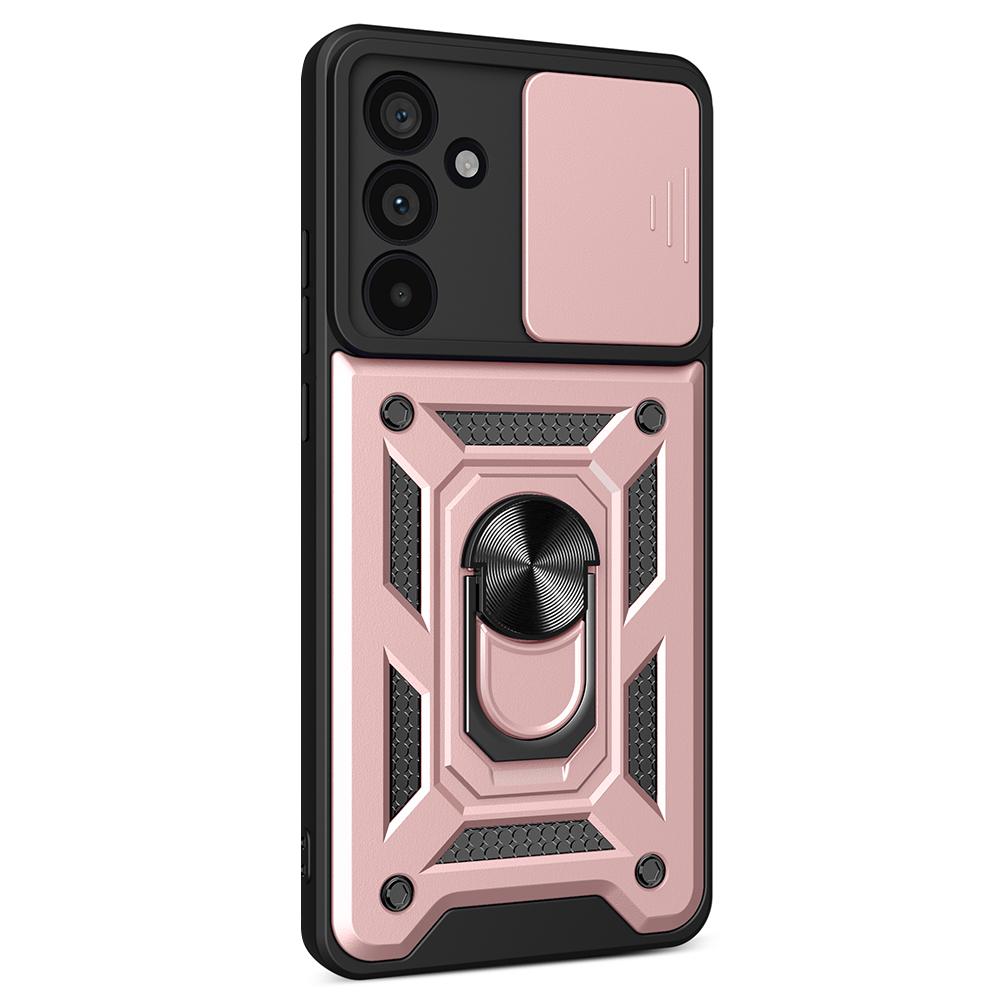 For Samsung Galaxy M55 5G/C55 5G/F55 5G Case Kickstand PC+TPU Phone Shell with Slide Camera Protective Cover