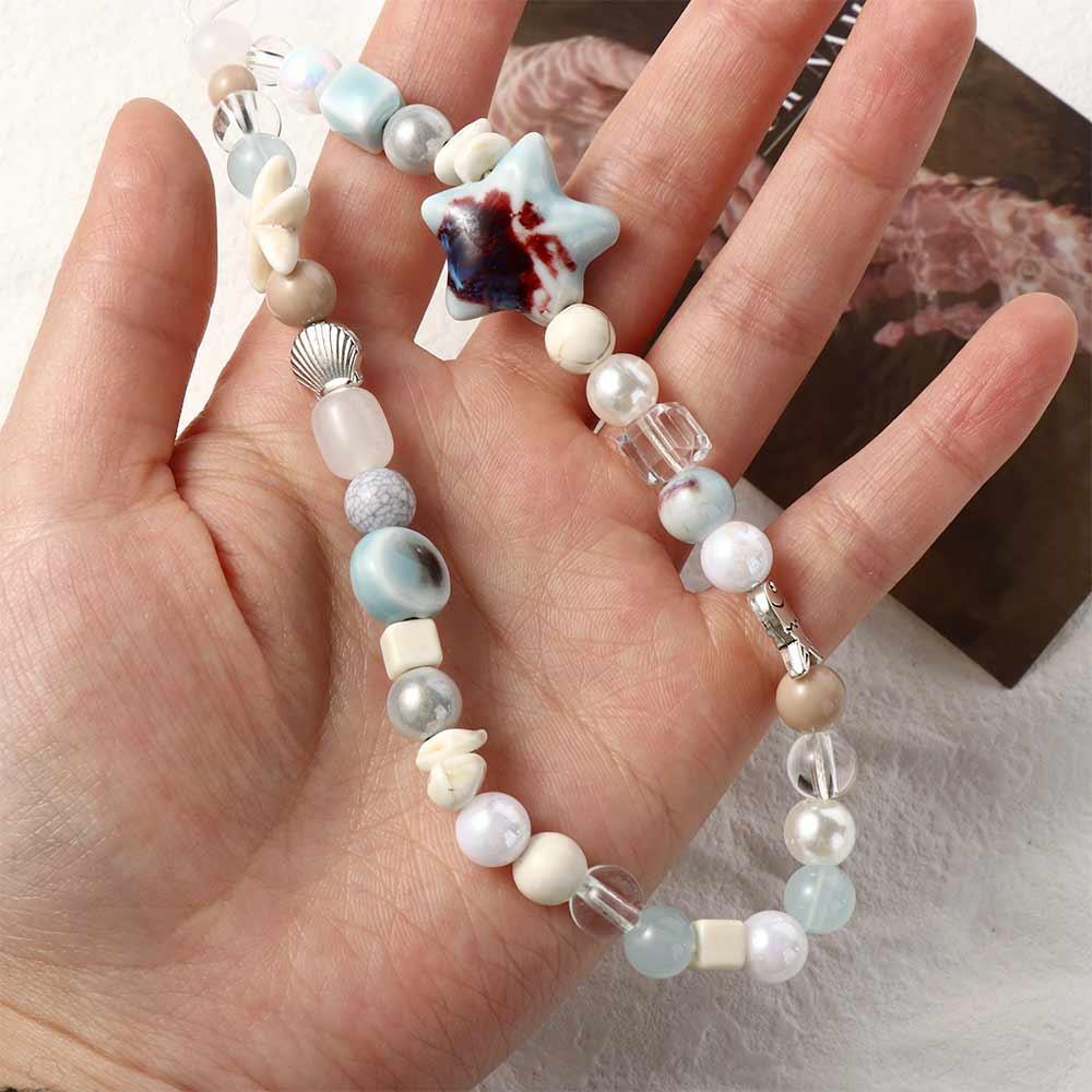 Акриловая цепочка для телефона с кокосовыми бусинами, кокосовая пальма, шнурок для смартфона, кулон-украшение