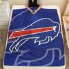 BUF Bills Printed Flannel Blanket, soft throw for bedroom sofa, washable, fan merchandise, great gift.