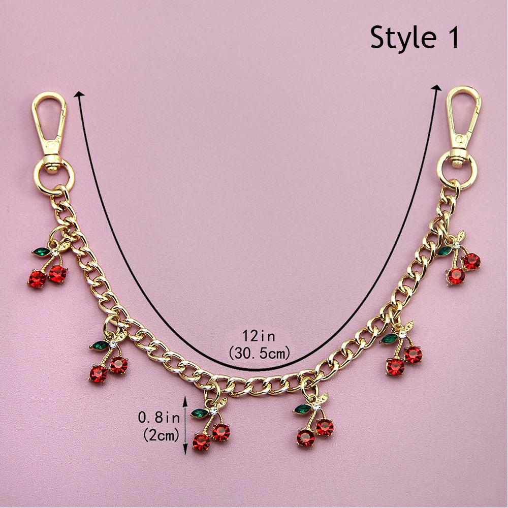 ГОРЯЧИЙ Подвеска для сумки 'Цвет сакуры' Цепочка Бант Сердце Эмаль Шарм для телефона Цепочка для сумки Удлинительный ремешок для сумки через плечо Аксессуары