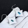 Серьги Natural Sleeping Beauty Turquoise Antique Earrings из стерлингового серебра 925 пробы, серьги Boho Silver Jewelry Dangle, подарки для женщин, подарки для нее