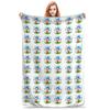 Cute Cartoon P-Plim Plush Blanket Girls Boys  Flannel Throw Blanket For Couch Bed Soft Custom Quality Bedspread Birthday Gift