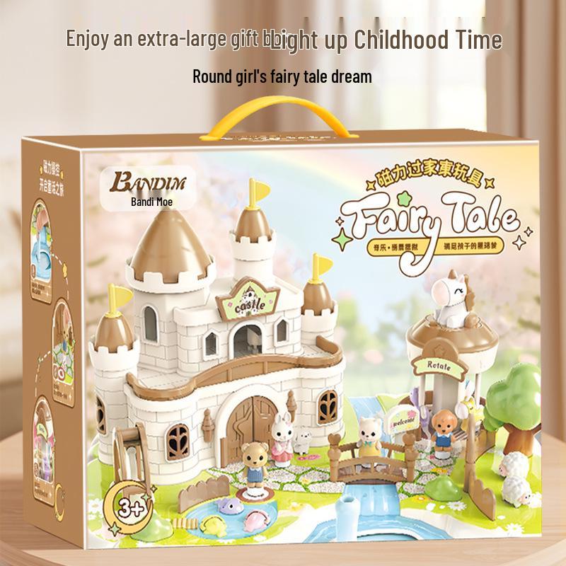 Магнитный Замок для Питомцев Ролевая Игра Игрушка для Детей 3-6 лет - Идеальный Подарок на День Защиты Детей