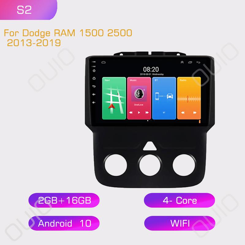 2din 8G+128G Android 10 Автомагнитола Мультимедийный плеер Carplay Auto GPS Нави DSP Для Dodge RAM 1500 2500 2013 2014 2015 2016-2019