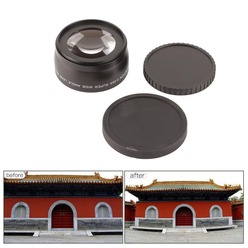 JSR‑1151 Advanced 58MM 0.45X Wide Angle Macro Lens Fit for All 58MM Diameter Camera Lenses
