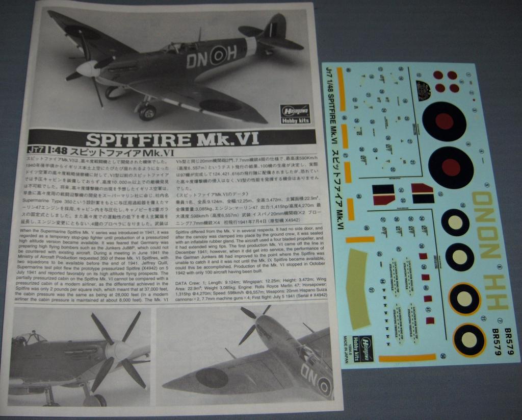Hasegawa Spitfire 1/48 Mk.VI #JT7