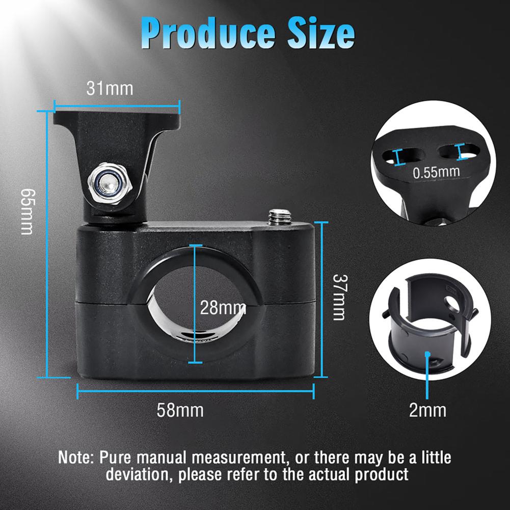 LT03A Универсальный кронштейн для крепления фары мотоцикла, хомуты для труб руля для прожекторов, противотуманных фар