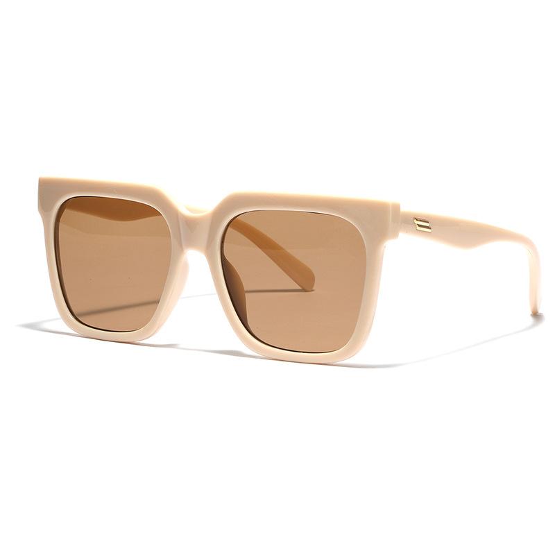 Очки с большой квадратной оправой, женские солнцезащитные очки с металлическими заклепками, закрывающие лицо, мужские