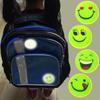 Smiley Reflective Stickers Children's School Bag Motorcycle Visual Safety Reflective Stickers ADM