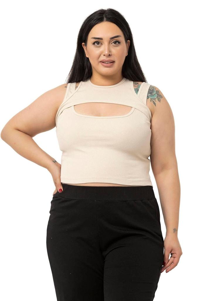 Женский стиль, боди большого размера, зеленый боди больших размеров с глубоким вырезом в рубчик, зеленое боди