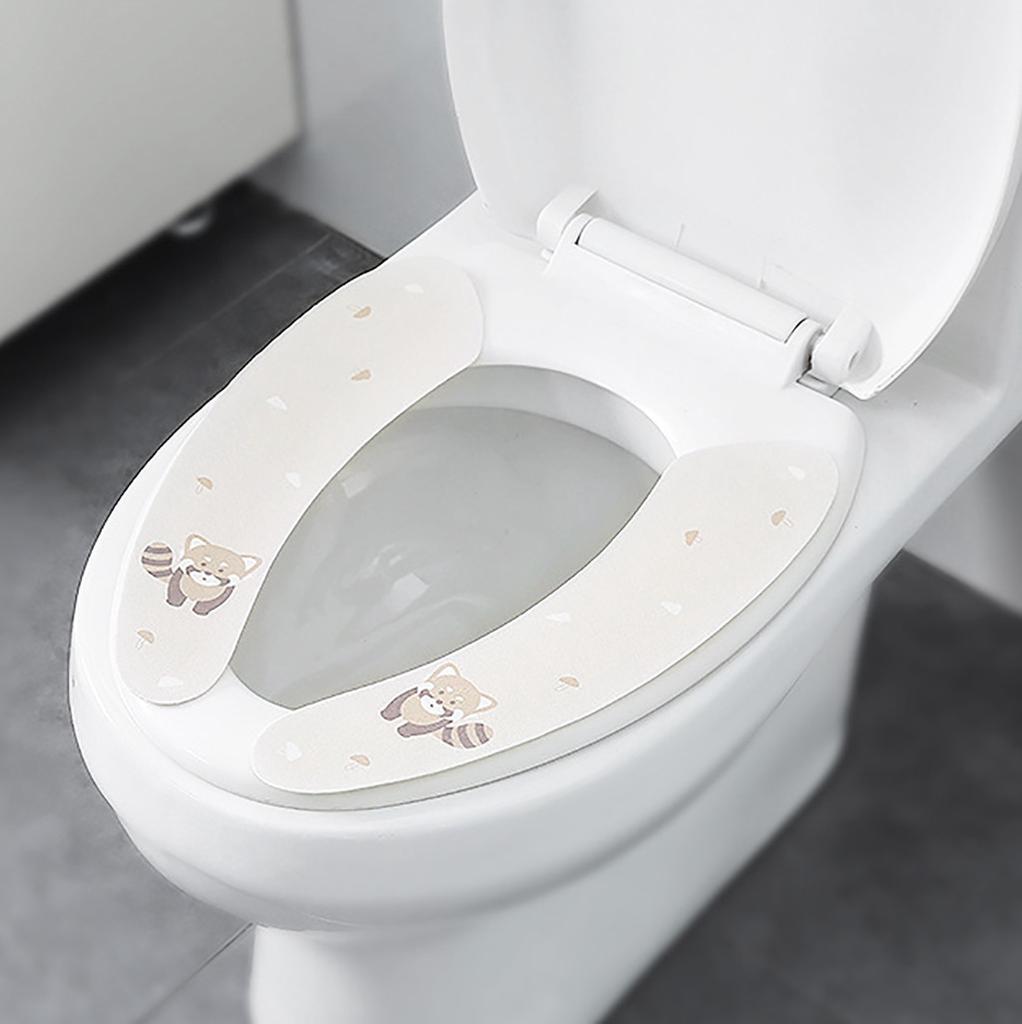 Мягкий теплый чехол на сиденье унитаза, накладка на крышку, ванная комната, холодный туалет, съемный моющийся