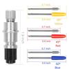 BHBL 30 Pcs 30/45/60 Degree Blade Vinyl Cutter Plotter Cutting Blades for CB09 CB09U Graphtec with Blade Holder Base