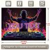 Неоновый настенный подвес для DJ, Персонализированный фон с текстом для музыкальной вечеринки, Декор для клуба, бара и дня рождения