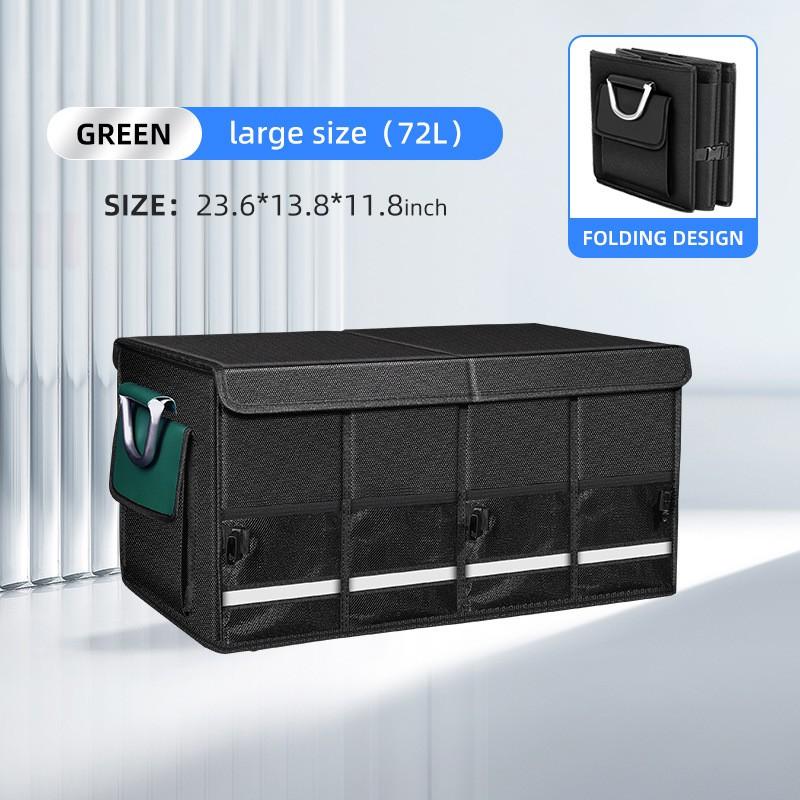 Large Capacity Foldable Car Trunk Organizer Box Oxford Fabric Storage Bin SUV Sedan Hatchback