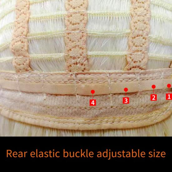 Женский короткий прямой парик с тонкой челкой, натуральные термостойкие высокотемпературные волокна, женские мелированные синтетические волосы Бобо