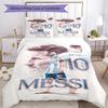 Messi Lionel Messi Football Legend Personalized Name Bedding Set,Soft Bed Linen for Bedroom Home Decoration,Perfect Gift for Football Fans,Breathable 
