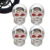 Yoryu Skull Tire Valve Cap,Skull Valve Stem Cap,4pcs Skull Motorcycle Valve Stem Caps |