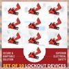 2025 Trend Circuit Breaker Lockout For 120-277V Clamp-On Electrical Single Pole Breaker Lock Out Tagout Kit Device Refill Statio