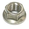 Fine Pitch Stainless Steel Flange Nut with Serrated Ends of Made In Japan M10P=1.25 (Pack 4)