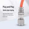304 Stainless Steel Bulkhead Push-to-Connect Fitting