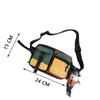 New Nylon Men Chest Bag Multifunctional Black White Crossbody Bag Large Capacity Sports Chest Bag Unisex